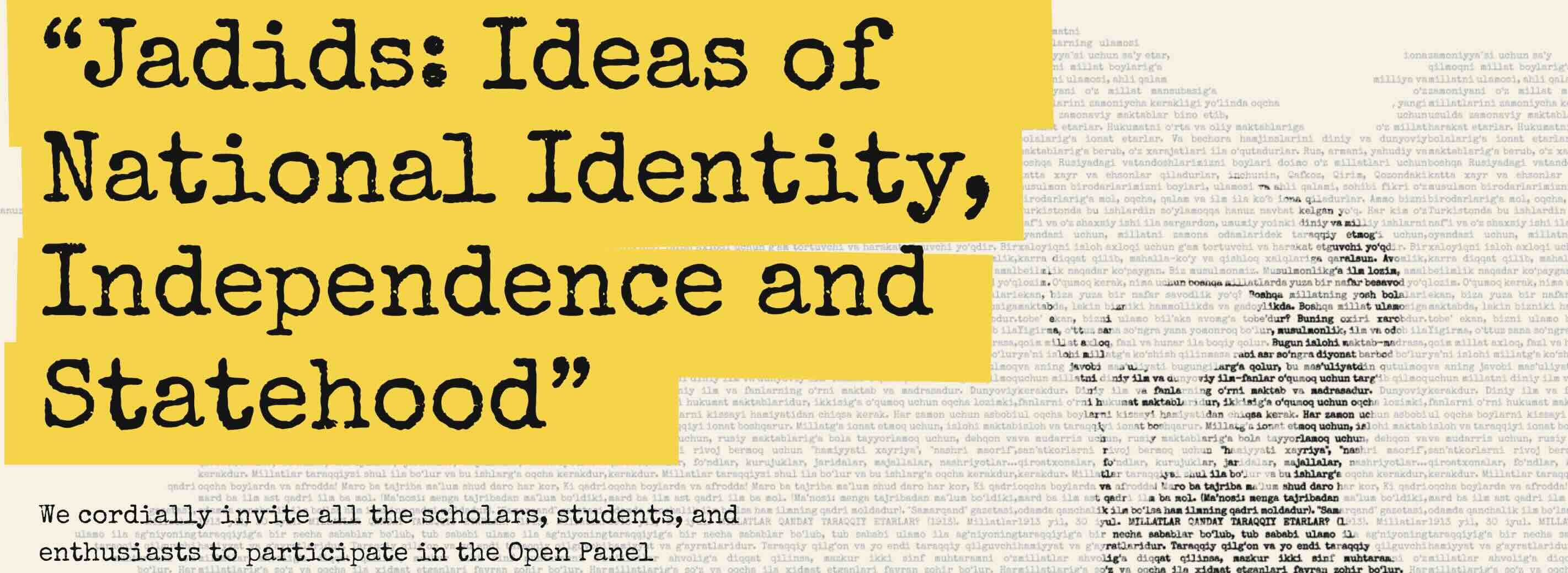 Jadids: impact on ideas of naitonal identity, statehood and independence